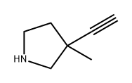 3-乙炔基-3-甲基吡咯烷 结构式