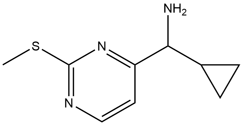 环丙基(2-(甲硫基)嘧啶-4-基)甲胺 结构式