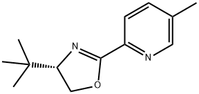 2 - [ ( 4S ) - 4 - ( 1 , 1 -二甲基乙基) - 4 , 5 -二氢- 2 -恶唑基] - 5 -甲基吡啶 结构式