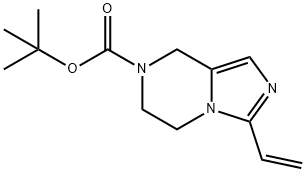 3-乙烯基-5,6-二氢咪唑并[1,5-A]吡嗪-7(8H)-羧酸叔丁酯 结构式