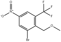 1-溴-2-(甲氧基甲基)-5-硝基-3-(三氟甲基)苯 结构式