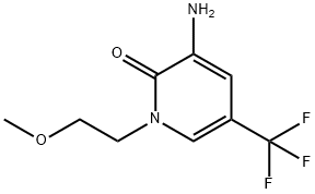 3-氨基-1-(2-甲氧基乙基)-5-(三氟甲基)吡啶-2(1H)-酮 结构式