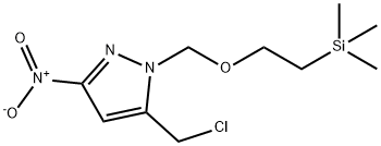 5-(氯甲基)-3-硝基-1-((2-(三甲硅基)乙氧基)甲基)-1H-吡唑 结构式