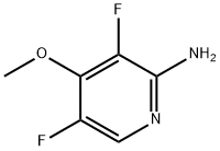 3,5-二氟-4-甲氧基吡啶-2-胺 结构式