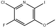 2-氯-3-氟-6-碘-5-甲氧基吡啶 结构式