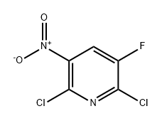 2,6-二氯-3-氟-5-硝基吡啶 结构式