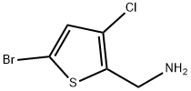 (5-溴-3-氯噻吩-2-基)甲胺 结构式