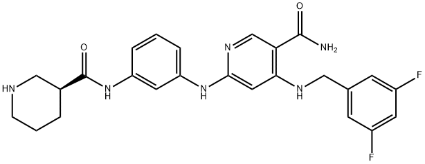 化合物NIMUCITINIB 结构式