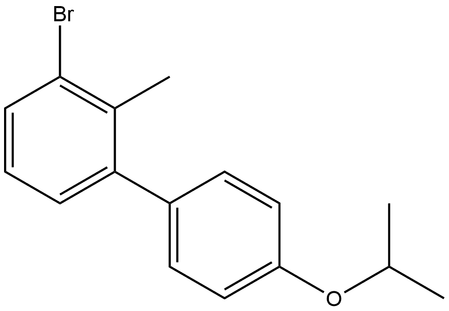3-Bromo-2-methyl-4'-(1-methylethoxy)-1,1'-biphenyl 结构式