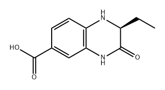 (S)-2-乙基-3-氧代-1,2,3,4-四氢喹啉-6-羧酸 结构式