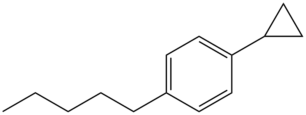 1-Cyclopropyl-4-pentylbenzene 结构式