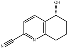 (R)-5-羟基-5,6,7,8-四氢喹啉-2-腈 结构式