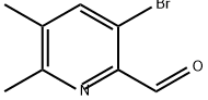 3-溴-5,6-二甲基-2-吡啶甲醛 结构式