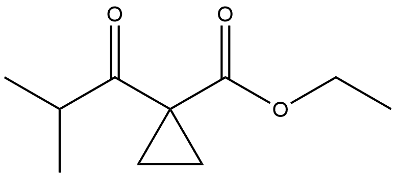 1-异丁酰基环丙烷羧酸乙酯 结构式