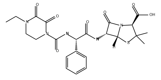 哌拉西林钠EP杂质N 结构式