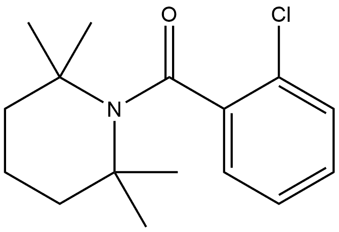 (2-Chlorophenyl)(2,2,6,6-tetramethyl-1-piperidinyl)methanone 结构式