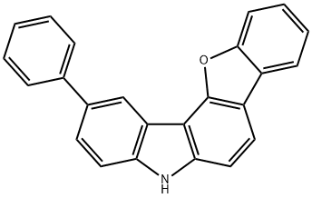 2-苯基-5H-苯并呋喃并[3,2-C]咔唑 结构式