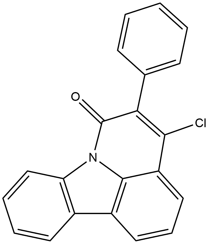 4-Chloro-5-phenyl-6H-pyrido[3,2,1-jk]carbazol-6-one 结构式