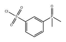 Benzenesulfonyl chloride, 3-(dimethylphosphinyl)- 结构式