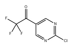 1-(2-Chloropyrimidin-5-yl)-2,2,2-trifluoroethan-1-one 结构式