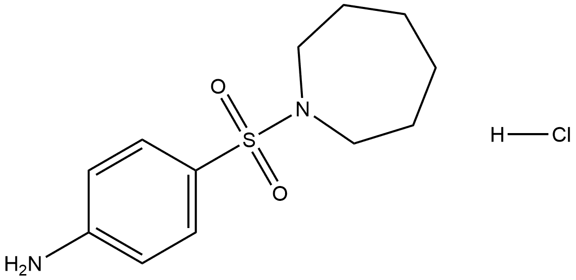 4-(Azepan-1-ylsulfonyl)aniline hydrochloride 结构式
