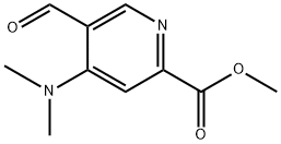 4-(二甲氨基)-5-甲酰基吡啶甲酸甲酯 结构式