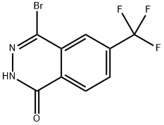 4-溴-6-(三氟甲基)二氮杂萘-1(2H)-酮 结构式