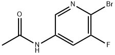 N-(6-溴-5-氟吡啶-3-基)乙酰胺 结构式