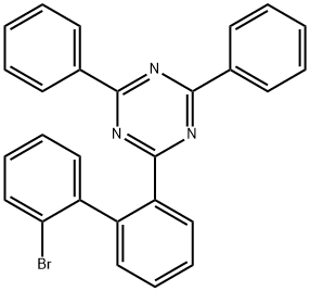 2-(2'-溴-[1,1'-联苯]-2-基)-4,6-二苯基-1,3,5-三嗪 结构式