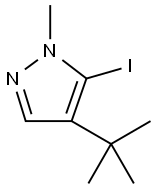 4-(叔丁基)-5-碘-1-甲基-1H-吡唑 结构式