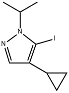 4-环丙基-5-碘-1-异丙基-1H-吡唑 结构式