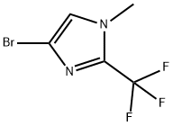 4-溴-1-甲基-2-(三氟甲基)-1H-咪唑 结构式