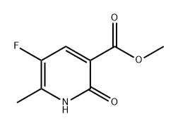 5-氟-6-甲基-2-氧代-1,2-二氢吡啶-3-羧酸甲酯 结构式