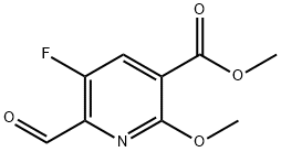5-氟-6-甲酰基-2-甲氧基烟酸甲酯 结构式