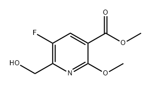 5-氟-6-(羟甲基)-2-甲氧基烟酸甲酯 结构式