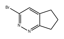 3-溴-6,7-二氢-5H-环戊并[C]哒嗪 结构式