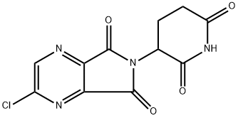 2-氯-6-(2,6-二氧代哌啶-3-基)-5H-吡咯并[3,4-B]吡嗪-5,7(6H)-二酮 结构式