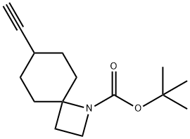 7-乙炔基-1-氮杂螺[3.5]壬烷-1-羧酸叔丁酯 结构式