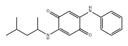 2-((4-METHYLPENTAN-2-YL)AMINO)-5-(PHENYLAMINO)CYCLOHEXA-2,5-DIENE-1,4-DIONE 结构式