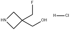 3-(氟甲基)氮杂环丁-3-基]甲醇盐酸盐 结构式