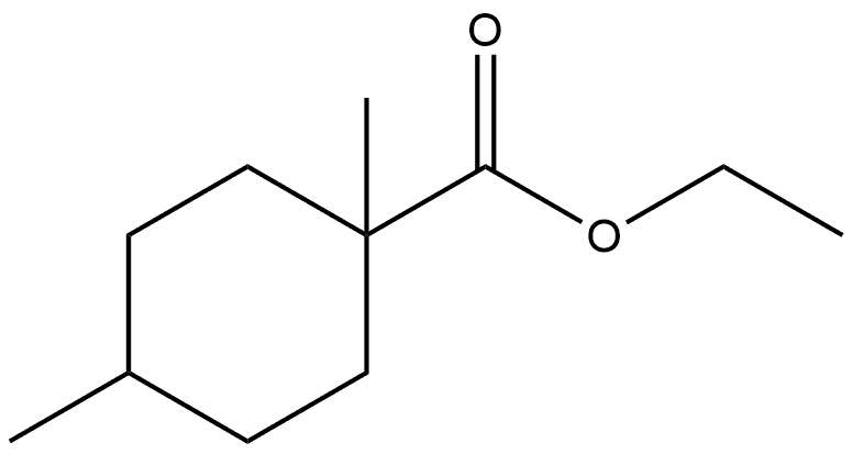 1,4-Dimethyl-cyclohexanecarboxylic acid ethyl ester 结构式