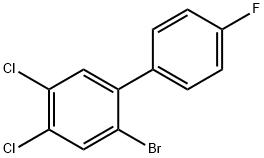 2-Bromo-4,5-dichloro-4'-fluoro-1,1'-biphenyl 结构式