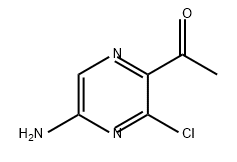 1-(5-氨基-3-氯吡嗪-2-基)乙烷-1-酮 结构式