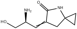 (S,Z)-6-(2-氨基-3-羟基亚丙基)-4-氮杂螺[2.4]庚-5-酮 结构式