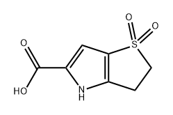 3,4-二氢2H-噻吩并[3,2-B]吡咯-5-羧酸1,1-二氧化物 结构式
