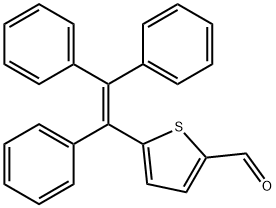 5-(1,2,2-三苯基乙烯基)噻吩-2-甲醛 结构式