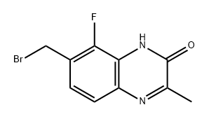 7-(溴甲基)-8-氟-3-甲基喹喔啉-2(1H)-酮 结构式
