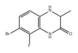 7-溴-8-氟-3-甲基-3,4-二氢喹喔啉-2(1H)-酮 结构式