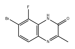 7-溴-8-氟-3-甲基喹喔啉-2(1H)-酮 结构式