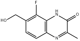 8-氟-7-(羟甲基)-3-甲基喹喔啉-2(1H)-酮 结构式